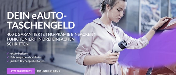 Höchste garantierte Prämie! 400€ für THG-Quote bei Geld-fuer-eAuto.de 🚘🔌