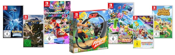 Letzte Chance! 3 Switch-Spiele kaufen, 2 bezahlen 🎮🌈 - über 50 Spiele zur Auswahl, z.B. Ring Fit Adventure &amp; Mario Kart 8 Deluxe