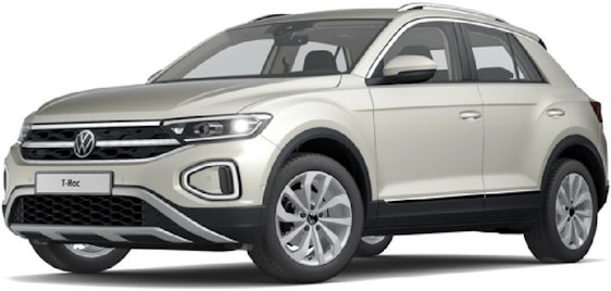 VW T-Roc Style 1.0 TSI (110 PS) für 194€ + 970€ Überführung - im Privat-Leasing über 48 Monate mit 10.000km im Jahr