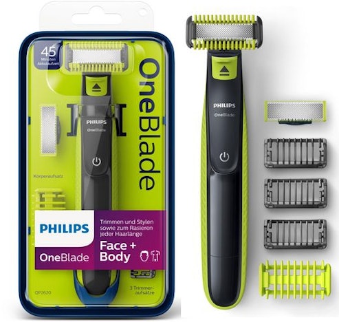 Philips OneBlade QP2620/20 für 35€ – Körperhaartrimmer und Rasierer
