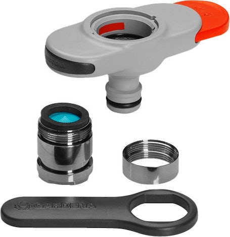 Gardena Hahnverbinder (18210-20) für 11€ – für Indoor-Wasserhähne inkl. Adapter, Prime