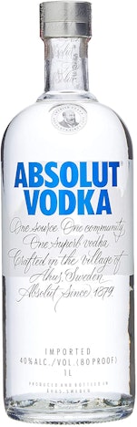Absolut Vodka für 12€ - 1l schwedischer Wodka mit 40%