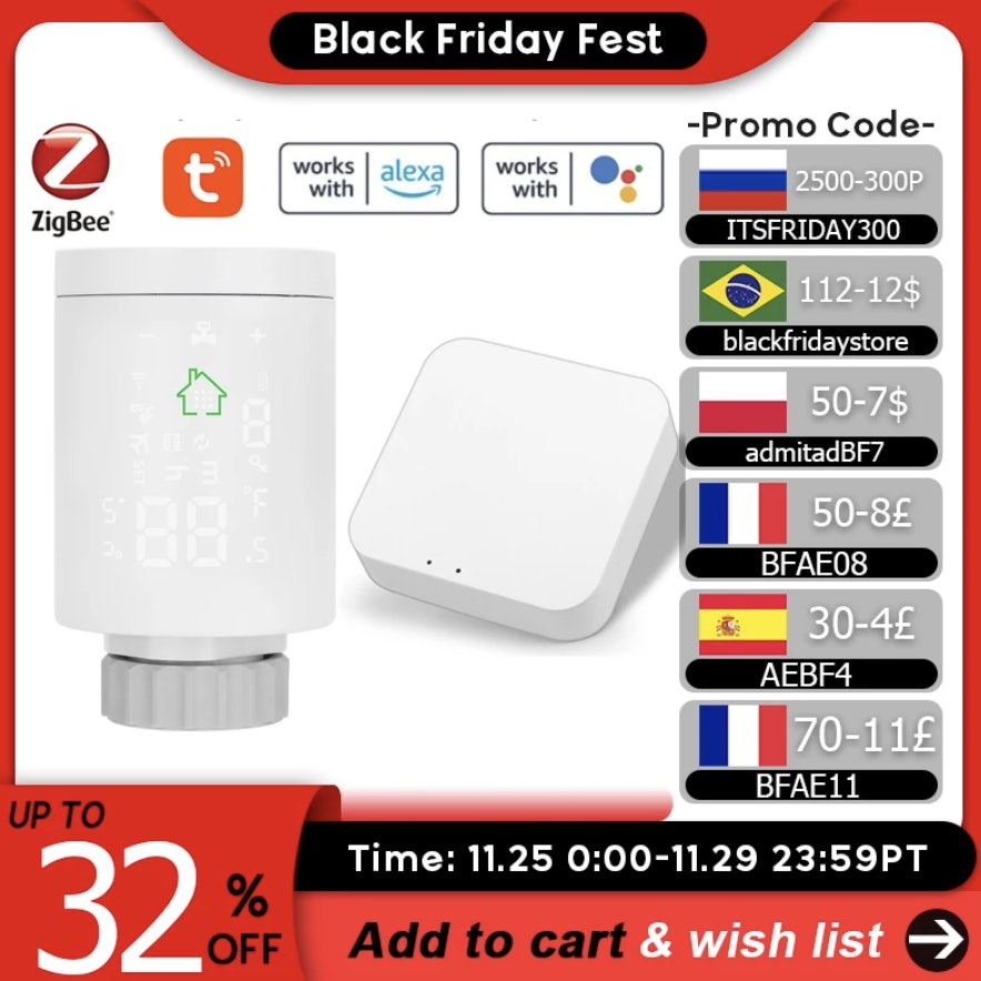 ZIGBEE 3,0 Intelligente Heizkörper Antrieb Programmierbare Thermostatventil