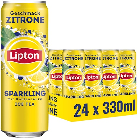 24 x 0,33L Lipton Ice Tea Sparkling Zitrone für 13€ – Eistee mit Kohlensäure und Zitronen-Geschmack