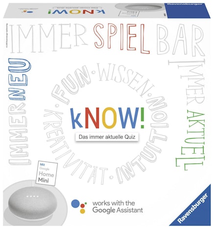 Ravensburger kNOW! mit Google Home Mini ab 38€ – Quizspiel, online und offline spielbar