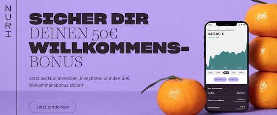 Letzter Tag! Kostenloses Girokonto bei Nuri » mit 50€ Prämie und komfortablem Krypto-Trading 💰