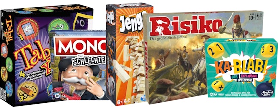 Amazon Winter Angebote: Günstige Gesellschaftsspiele - z.B. Tabu XXL für 23€