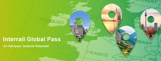 10% Rabatt auf Interrail Global Pass und ausgewählte One Country Pässe – mit dem Zug durch Europa ab 167€