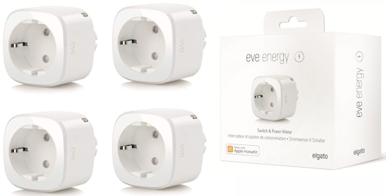 4x Elgato Eve Energy für 110€ – Smarte Steckdosen mit Strommessung für Apple HomeKit