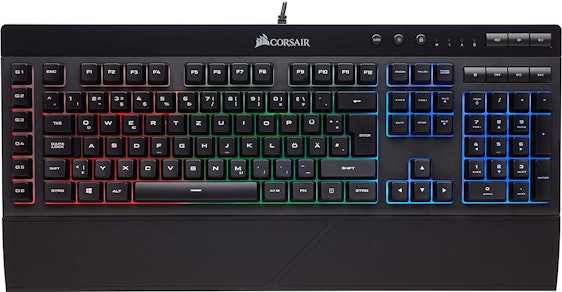 Corsair K55 RGB für 40€ - Gaming-Tastatur mit Multi-Color-Hintergrundbeleuchtung
