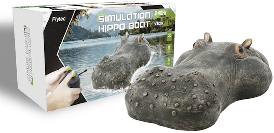 Nilpferd-Kopf RC für 22€ - ferngesteuertes Spielzeugboot mit 2 Propellern