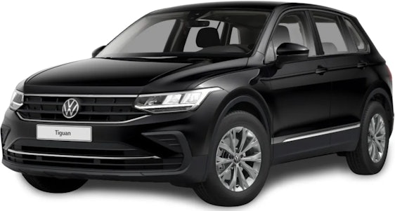 VW Tiguan 1.4 eHybrid OPF DSG Life (245 PS) in Schwarz für 239€ im Monat + 699€ Überführung - im Privat-Leasing über 48 Monate mit 10.000km jährlich
