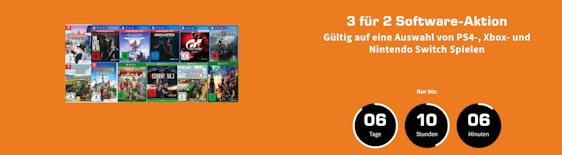 3 Games zum Preis von 2 bei Saturn - für PS4, Xbox One und Switch
