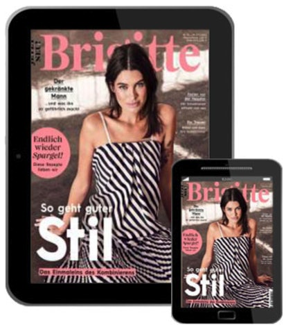 Top! Jahresabo Brigitte Digital ePaper für 55€ - mit 50€–Prämie, inkl. 5€ Sofort-Rabatt