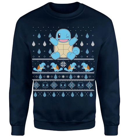 Pokémon Schiggy Weihnachtspullover für 21€ - Unisex, Gr. S bis XXL