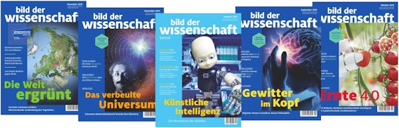 Jahresabo Bild der Wissenschaft für 122€ + Wahlprämie im Wert von bis zu 115€