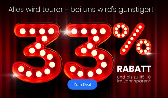 Letzte Chance! 👀 33% Rabatt bei waipu.tv 📺🎉 – für 12 Monate auf alle Perfect Plus mit Netflix-Pakete, z.B.: Netflix Basis-Paket für 13€/Monat