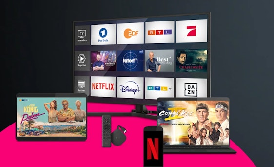 24 Monate Magenta TV Netflix für 12,50€ mtl. - inkl. Netflix Standard Abo, RTL+ Premium, 75 privaten & öffentlich-rechtlichen Sendern