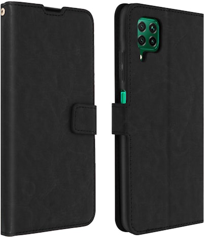 Avizar Flip Stand Case Brieftasche & Standfunktion für Huawei P40 Lite - Schwarz mit 3,32€ Ersparnis