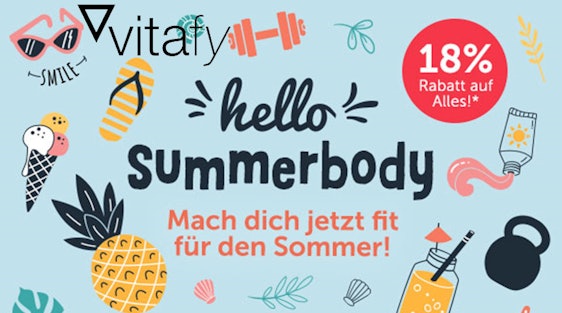Hello Summerbody Aktion bei Vitafy – 18% Rabatt auf fast alles , z.B.: Demeter Chia Porridge für 3€