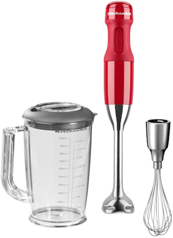 KitchenAid 5KHB2570HESD Queen of Heart Passion Red für 70€ – Edelstahl-Stabmixer-Set mit Zubehör