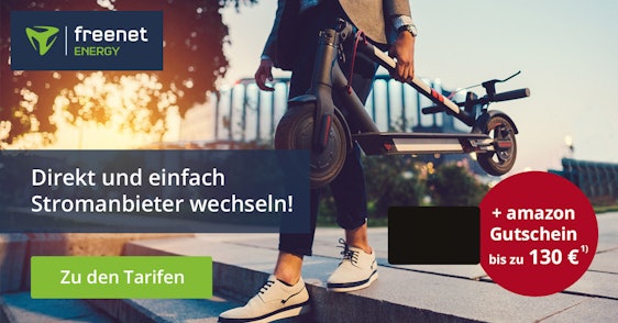 Amazon-Gutschein bei Freenet Energy 💰⚡ » bis zu 130€ für euren Strom- & Gasabschluss