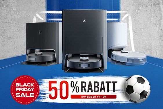 Black Week bei Ecovacs 🧹🤖 Saug- und Wischroboter mit bis zu 50% Rabatt - z.B.: Deebot X1 Omni für 995€