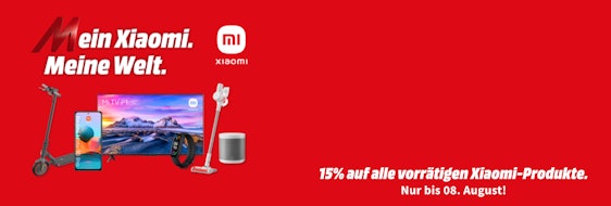 Top! 💥 Xiaomi Week bei Media Markt - 15% Rabatt auf das gesamte Xiaomi-Sortiment 📱📺