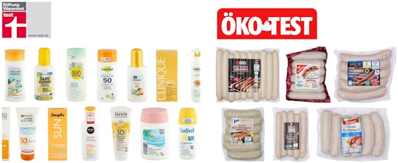 Gratis Testberichte von Öko-Test & Stiftung Warentest - Sonnencremes und Grillwürste im Check