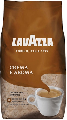 1kg Lavazza Crema e Aroma für 10€ – Arabica und Robusta, mit Amazon Prime-Spar-Abo