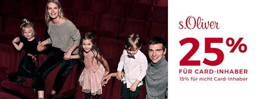 Black Friday bei s.Oliver - bis 25% Rabatt mit s.Oliver Card