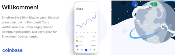 Neu-Registrierung bei Coinbase - Konto verifizieren und 10€ in Bitcoin erhalten 💰