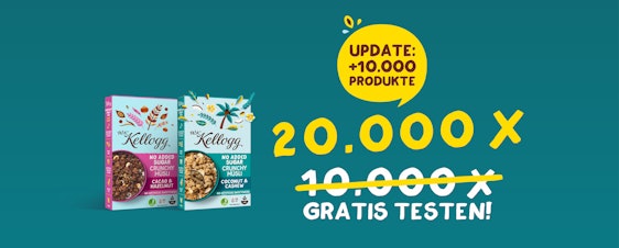 Kellogg's Crunchy Müsli gratis testen - dank Geld-zurück-Garantie