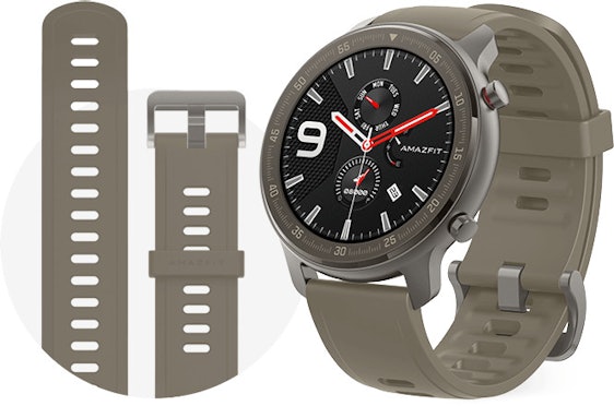 Im Preis gesenkt 💡 Xiaomi Huami Amazfit GTR Titanium für 90€ – BT 5.0 Smartwatch mit 47mm Edelstahlgehäuse