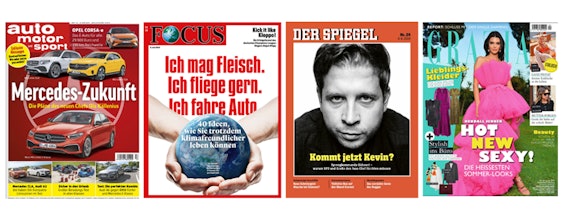 Kostenlose Mini-Abos bei Meingratisabo - z.B. Focus, Spiegel, Auto Motor Sport, Grazia und mehr!